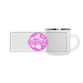 New Signing - Soccer Player, Boy, Girl, Baby - Panoramic Camper Mug - white - Front