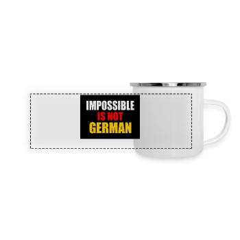 impossible is not german - germany - Panoramic Camper Mug - white - Front