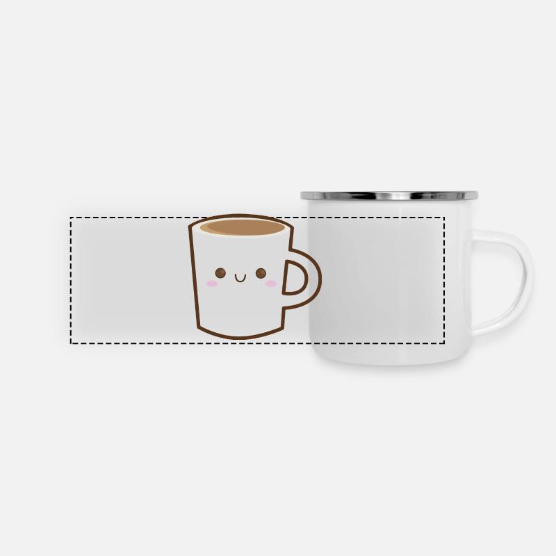 sweet coffee mug kawaii - Panoramic Camper Mug - white