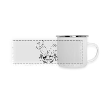 Übersetzung Ungefähre # 3 - Panorama Emaille-Tasse - Weiß - Vorne