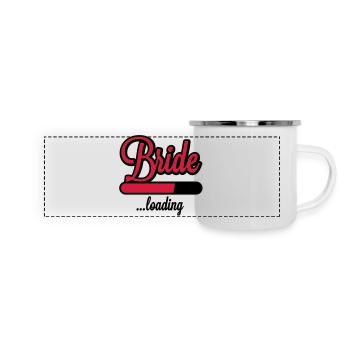 Bride loading | Hen Night - Panoramic Camper Mug - white - Front