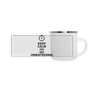Orienteering Orientierungslauf Orientation - Panoramic Camper Mug - white - Front