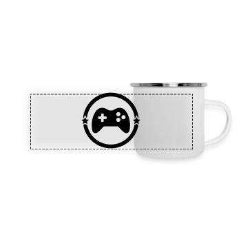 Gaming Gamer Video Game Player Geek - Panoramic Camper Mug - white - Front