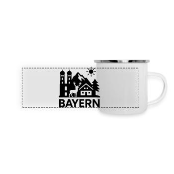 Bavaria Landmark State - Panoramic Camper Mug - white - Front