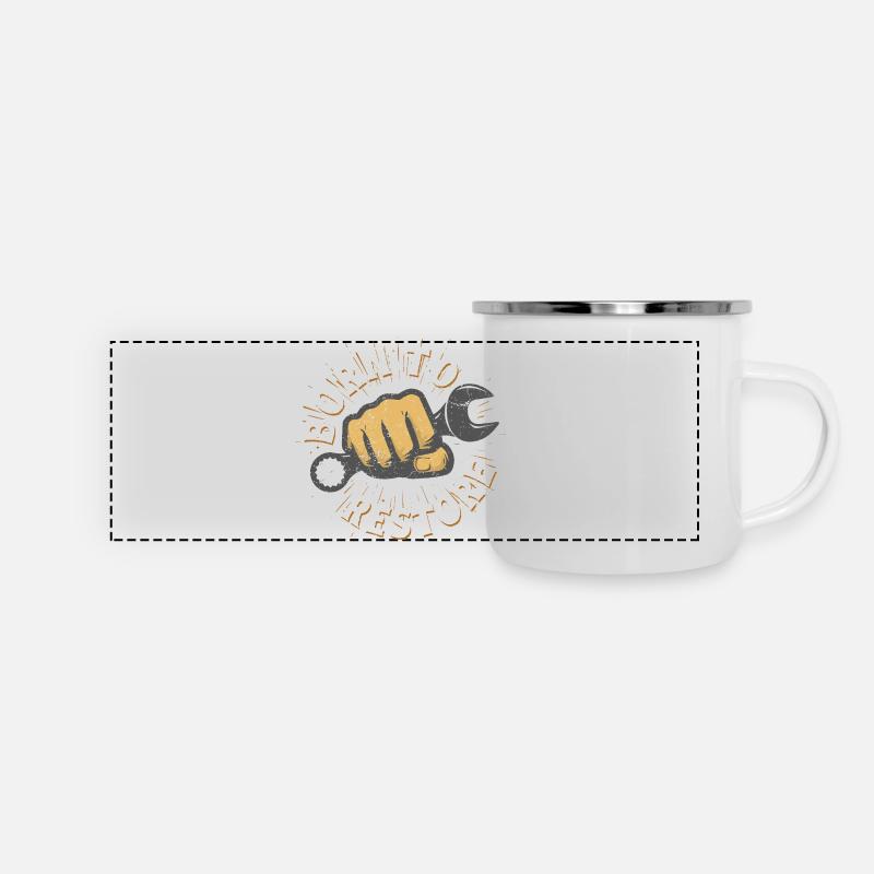 Auto Restauration Born To Restore - Panoramic Camper Mug - white