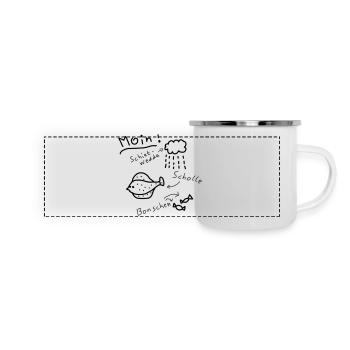 Moin North German Typical Low German - Panoramic Camper Mug - white - Front