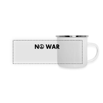No war - Panoramic Camper Mug - white - Front