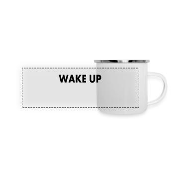 Wake up - Panoramic Camper Mug - white - Front