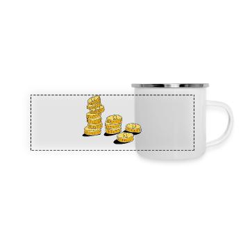 Money coins - Panoramic Camper Mug - white - Front