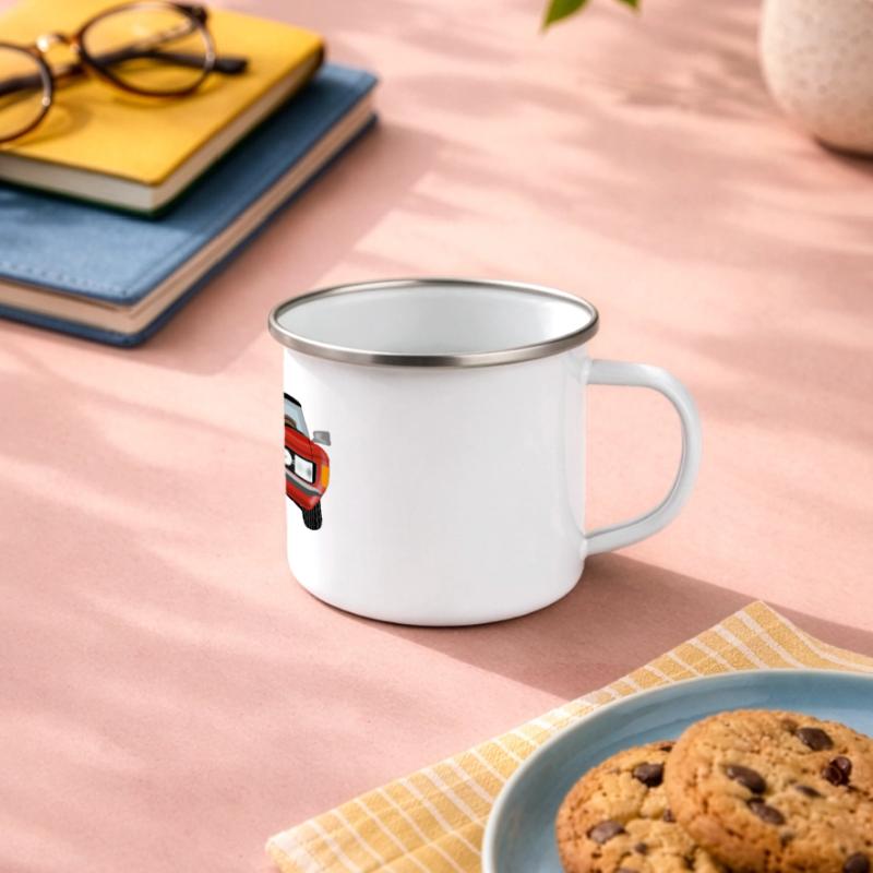 Oldtimer Mug panoramique émaillé