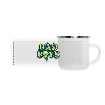 bad_boys_b_012014 - Panorama Emaille-Tasse - Weiß - Vorne