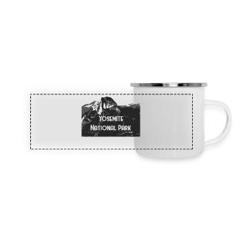 Parc national de Yosemite - Mug panoramique émaillé - blanc - Devant