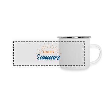 Summer Happy Summer Festival Music Gift - Panoramic Camper Mug - white - Front