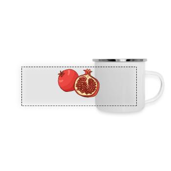 Grenade - Mug panoramique émaillé - blanc - Devant