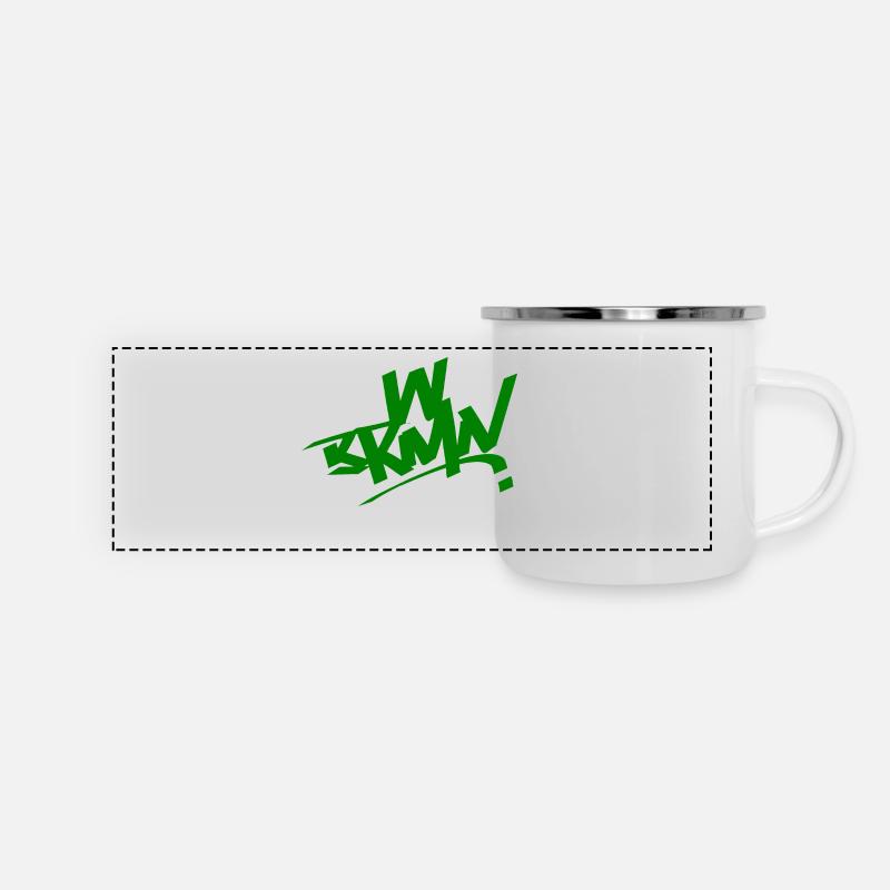 WBRMN - Mug panoramique émaillé - blanc