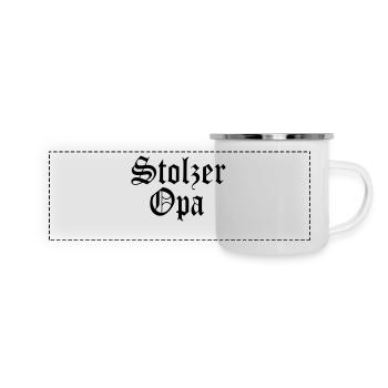 Proud Grandpa Gift Opi Grandson Baby - Panoramic Camper Mug - white - Front