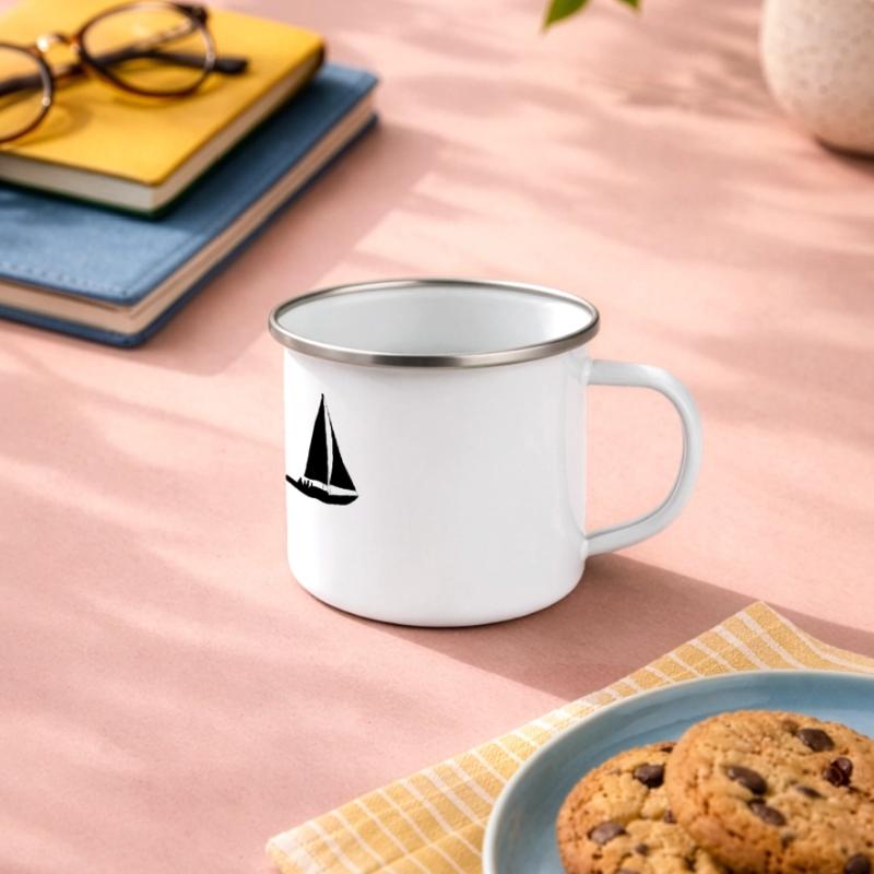 Voilier d'évolution voilier Mug panoramique émaillé