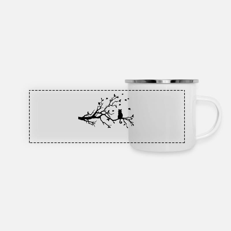 cat - Panoramic Camper Mug - white