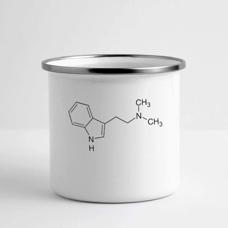 DMT dimethyltryptamine structural formula Panoramic Camper Mug