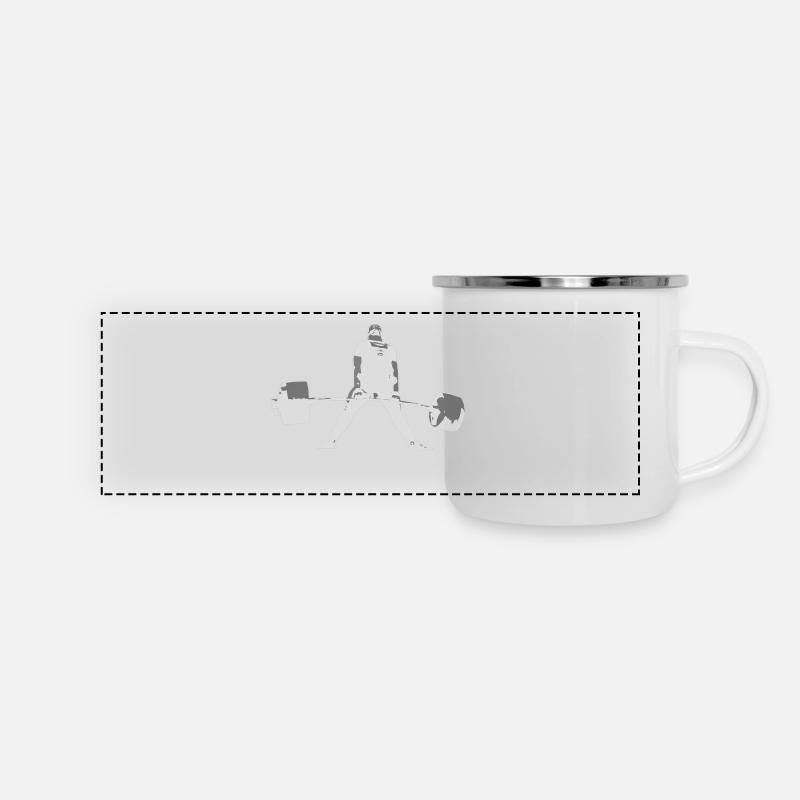 Deadlift II - white - Panoramic Camper Mug - white