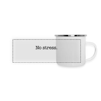 No Stress - Panoramic Camper Mug - white - Front