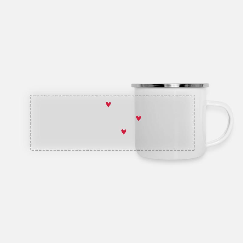 Beste Schwägerin der Welt - Panorama Emaille-Tasse - Weiß