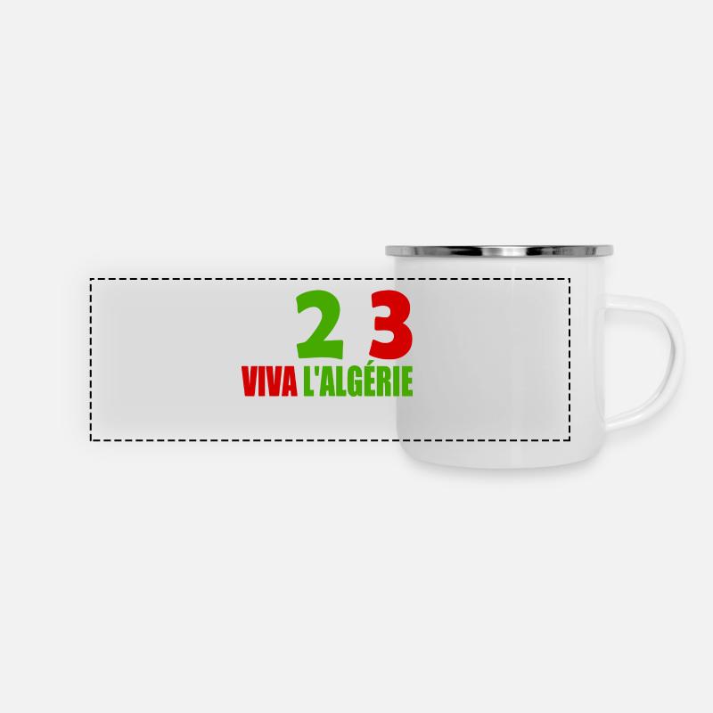 Algérie - Mug panoramique émaillé - blanc