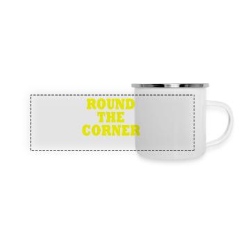 Round the corner - Mug panoramique émaillé - blanc - Devant