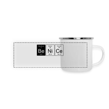 Nice - Be Nice - Mug panoramique émaillé - blanc - Devant
