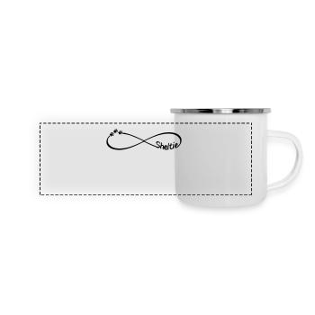 Sheltie Shetland - Mug panoramique émaillé - blanc - Devant