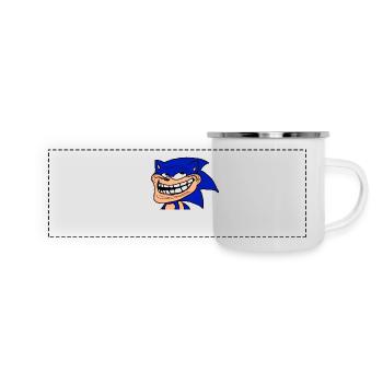 MEME Zeug - Panorama Emaille-Tasse - Weiß - Vorne