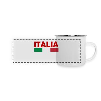 Italie - Mug panoramique émaillé - blanc - Devant