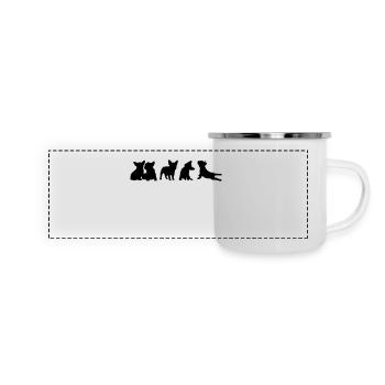 Frenchie Collection - free color selection - Panoramic Camper Mug - white - Front
