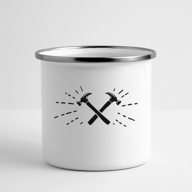 Hammer Carpenter Carpenter Tool Workshop Panoramic Camper Mug