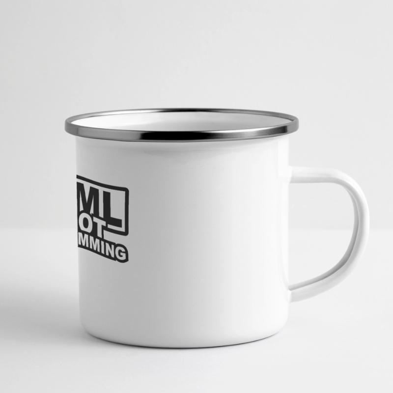 HTML est pas la programmation Mug panoramique émaillé