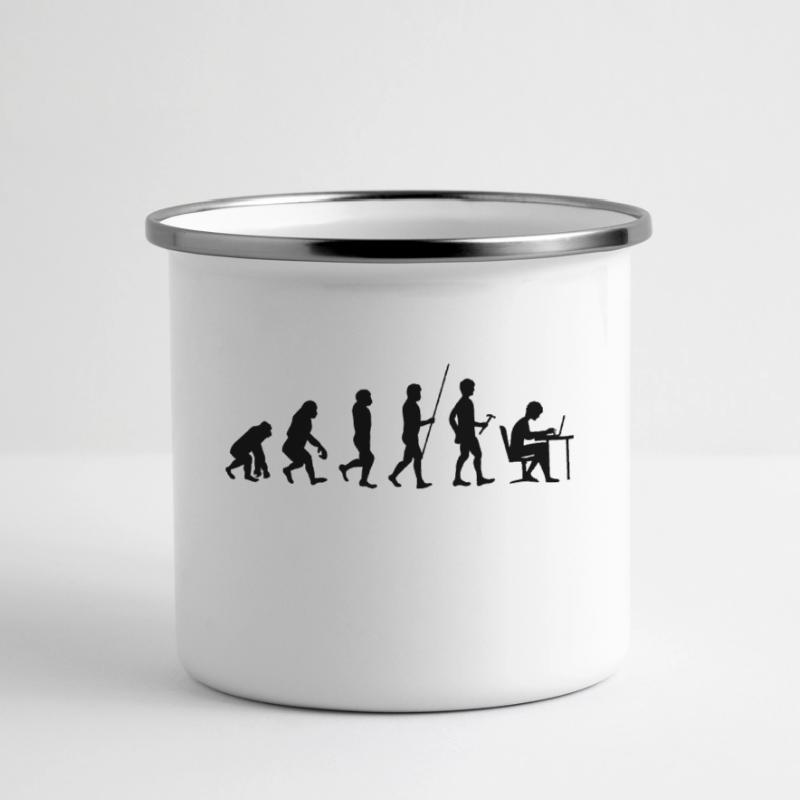 Evolution Panorama Emaille-Tasse