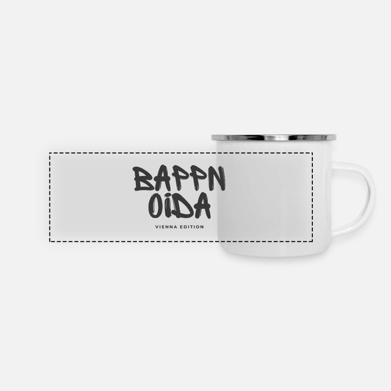Bappn oida - Édition Vienne - Mug panoramique émaillé - blanc