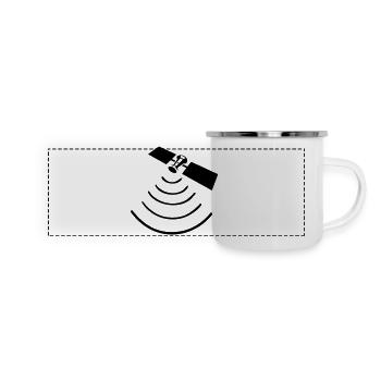 Satellite - 1color - Panoramic Camper Mug - white - Front