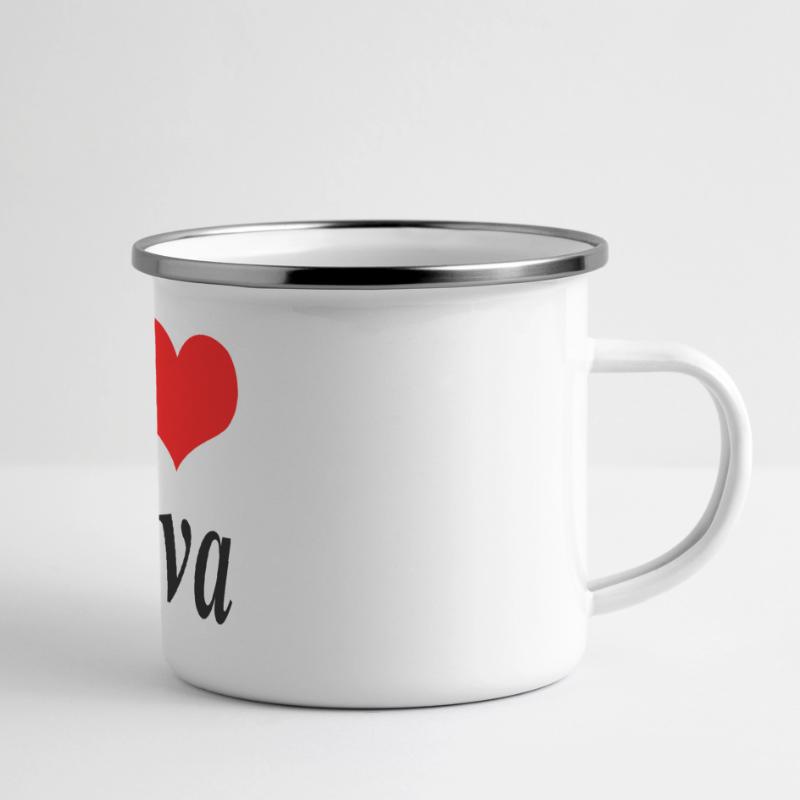 J'adore Java Mug panoramique émaillé