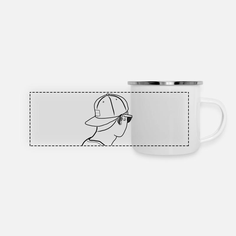 Paaascal - Mug panoramique émaillé - blanc