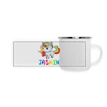Jasmin Einhorn - Mug panoramique émaillé - blanc - Devant