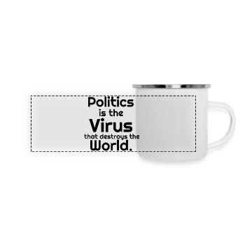 Politics - Panoramic Camper Mug - white - Front