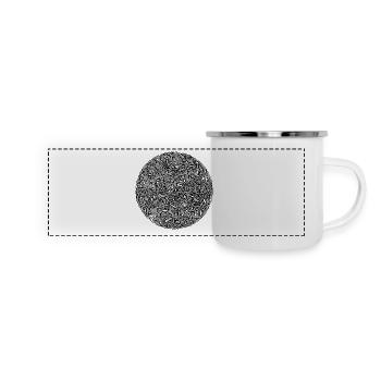 11 - Panorama Emaille-Tasse - Weiß - Vorne