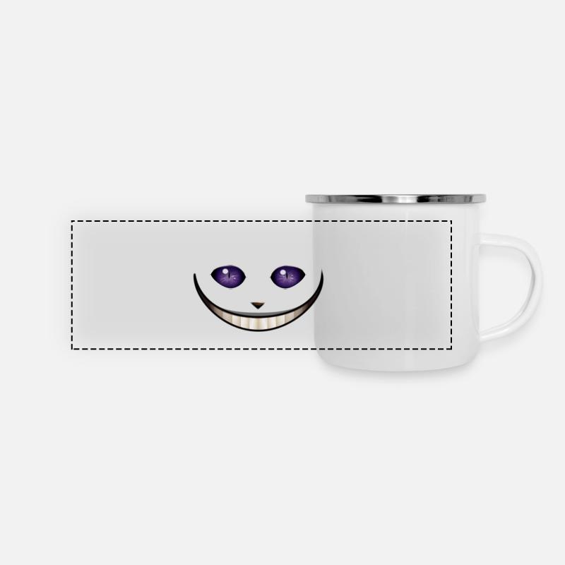 cheshire cat - Panoramic Camper Mug - white