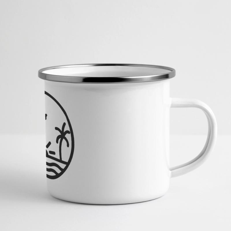 Conception de vacances Mug panoramique émaillé
