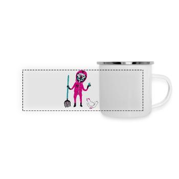 Atom Farmer - Mug panoramique émaillé - blanc - Devant