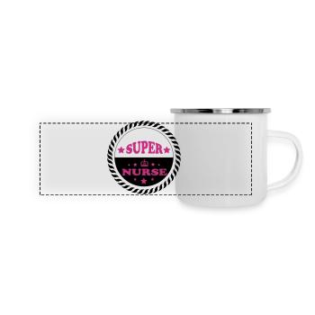 Super nurse - Panoramic Camper Mug - white - Front