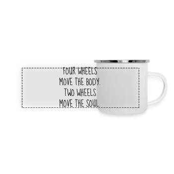 Biker Motorbike Motorrad Moto Motard Speed Sport - Panoramic Camper Mug - white - Front