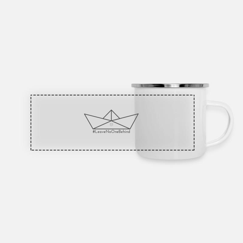 #LeaveNoOneBehind - Panoramic Camper Mug - white