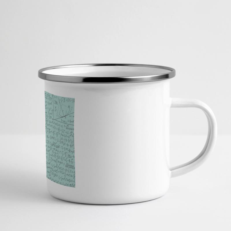 Math Equation Pattern, Math Formula Lover Gift Panoramic Camper Mug